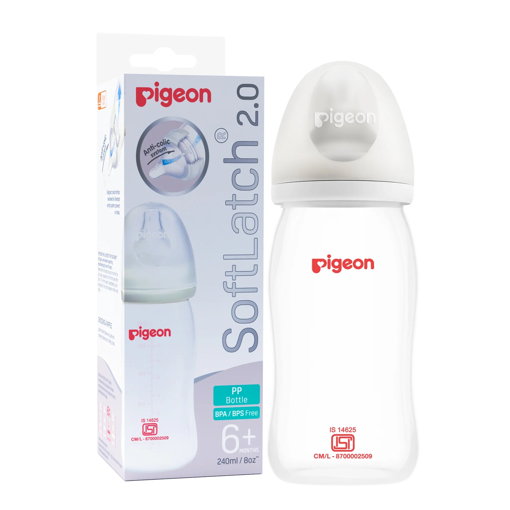Pigeon Softlatch 2.0 Nursing bottle 240ml