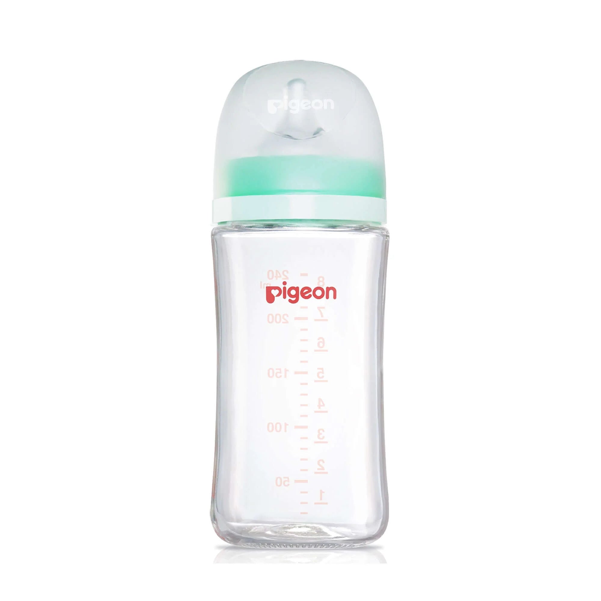 Glass Nursing Bottle with Softlatch Nipple 240ml