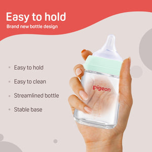 Pigeon Glass Nursing Bottle 160 ml - Authorized Seller in US - Pack of 3