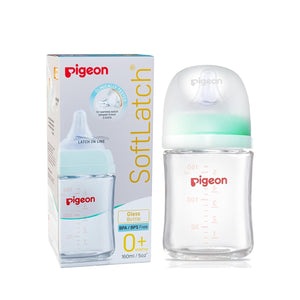 Pigeon Glass Nursing Bottle 160 ml - Authorized Seller in US - Pack of 3