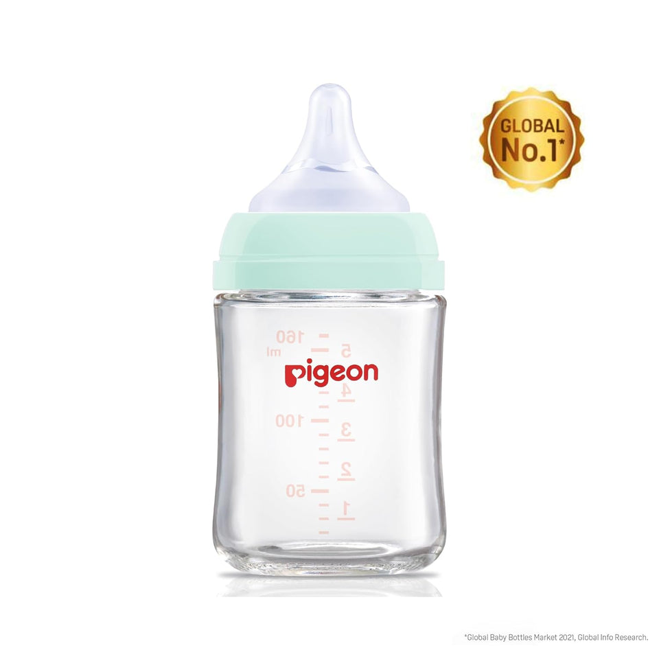 Pigeon Glass Nursing Bottle 160 ml - Authorized Seller in US - Pack of 3
